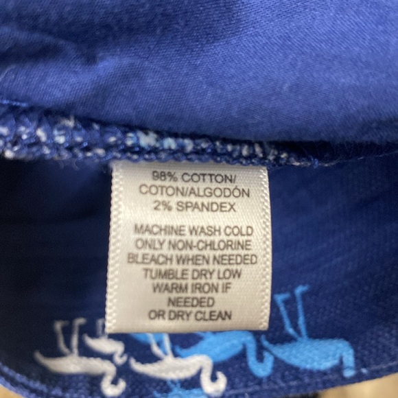 Loft, The Riviera Short, Blue with Flamingo Print, 4” Inseam, Mid Rise - Picture 6 of 6